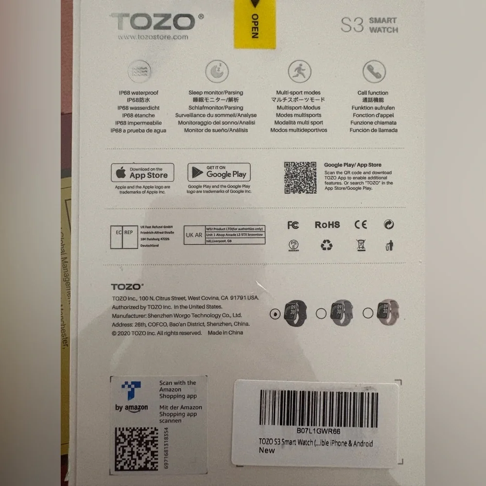 Tozo Smartwatch S3